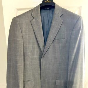 Jos. A. Bank Grey Plaid Suit with pants (not pictured)